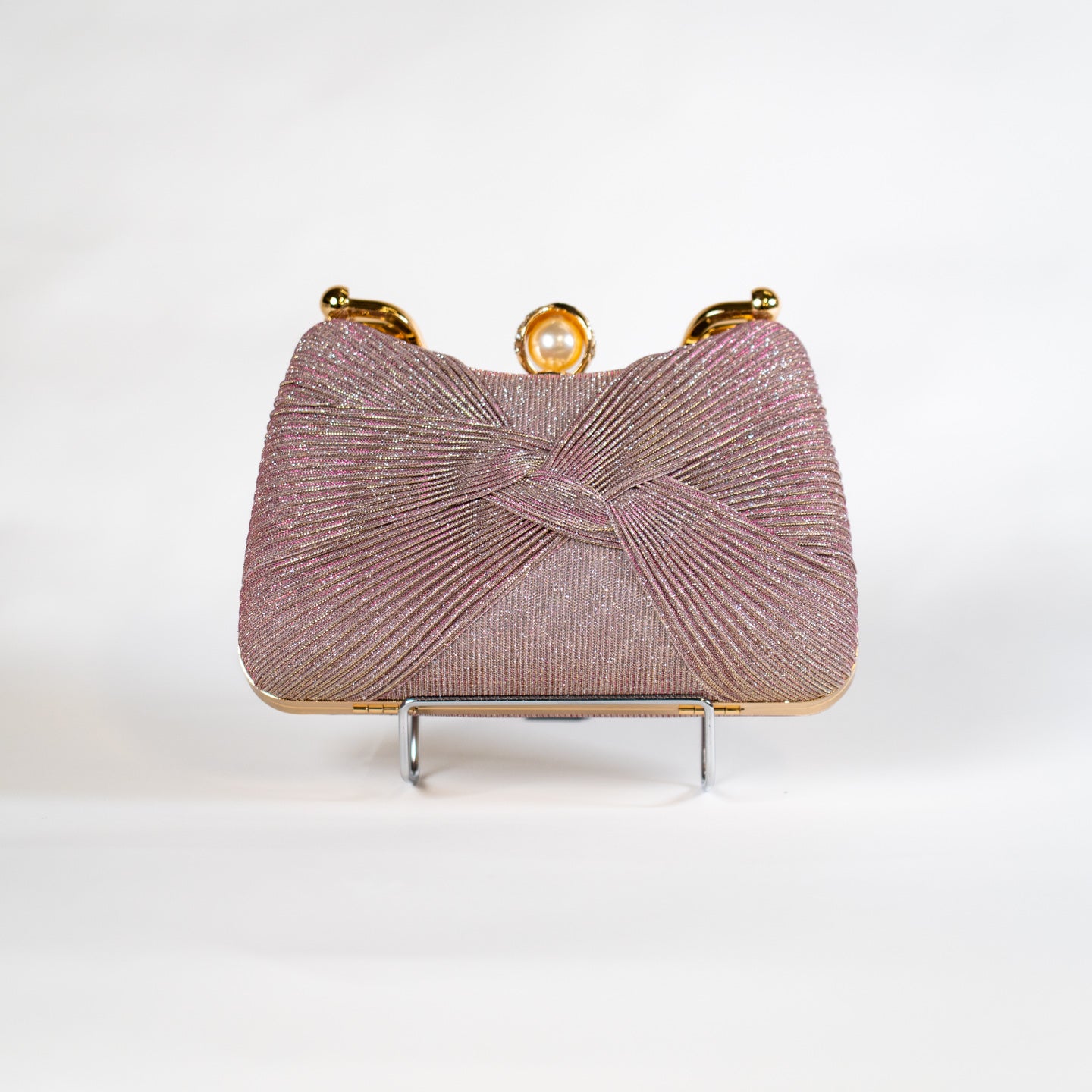 Twist Glitter Purse - Pink