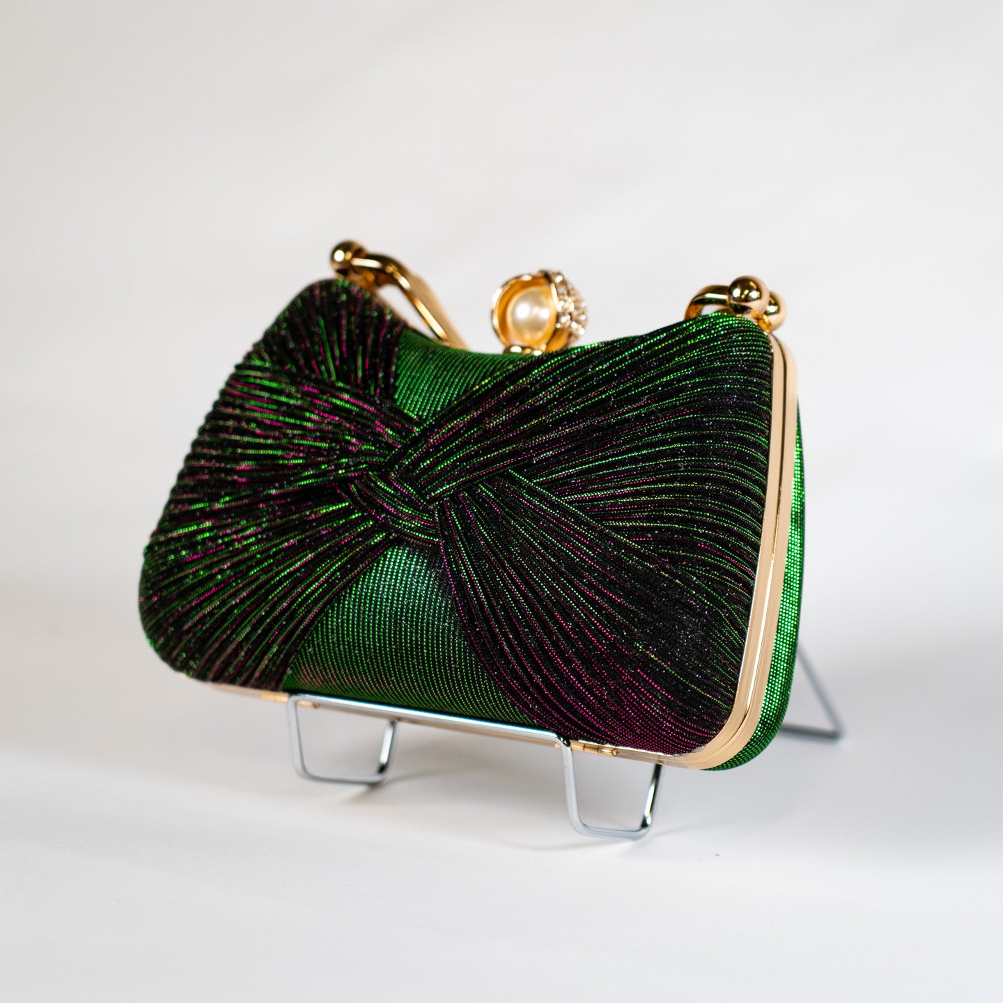 Twist Glitter Purse - Irridescent Purple