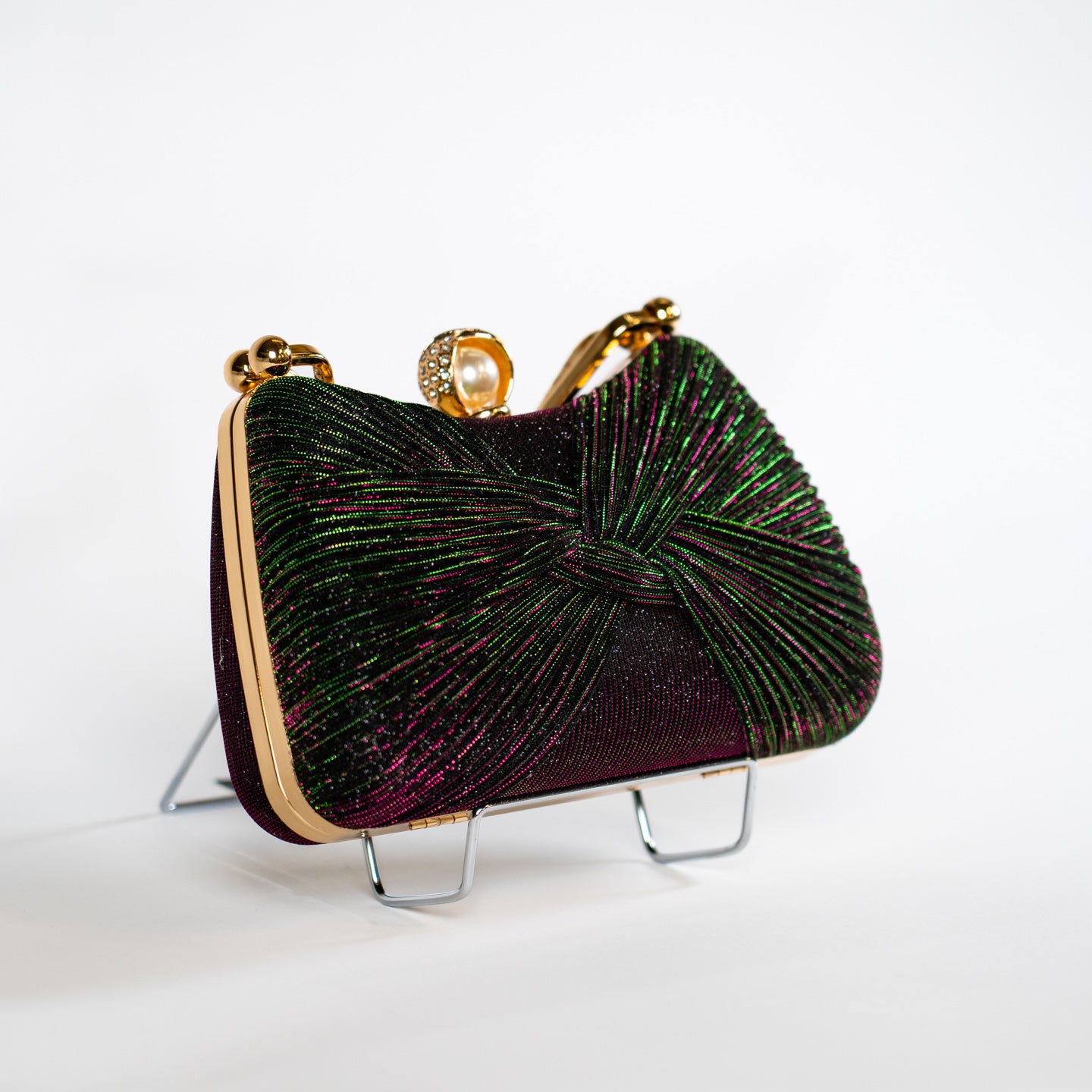 Twist Glitter Purse - Irridescent Purple