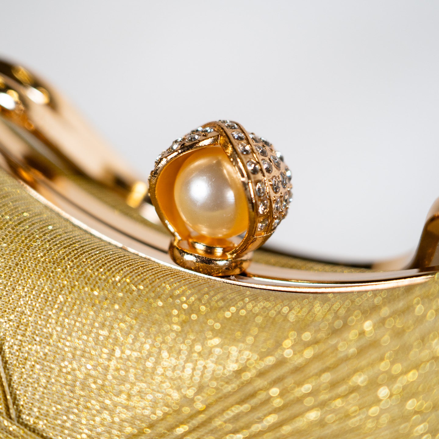Twist Glitter Purse - Gold