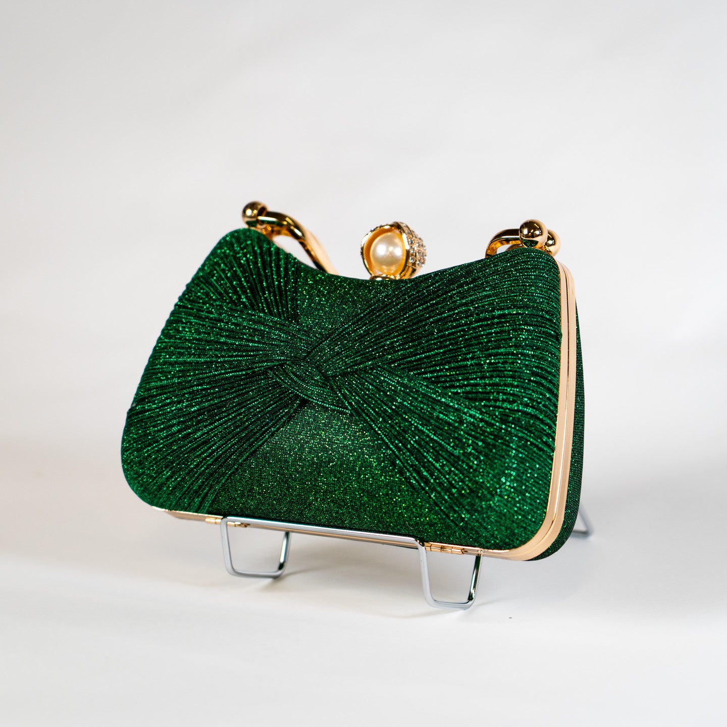 Twist Glitter Purse - Green