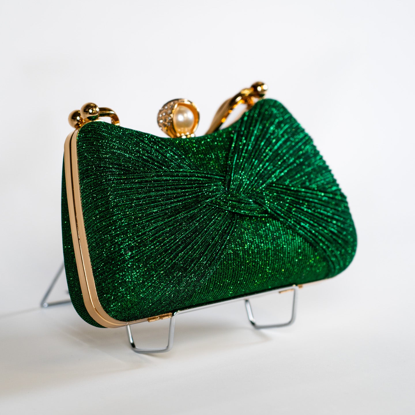 Twist Glitter Purse - Green