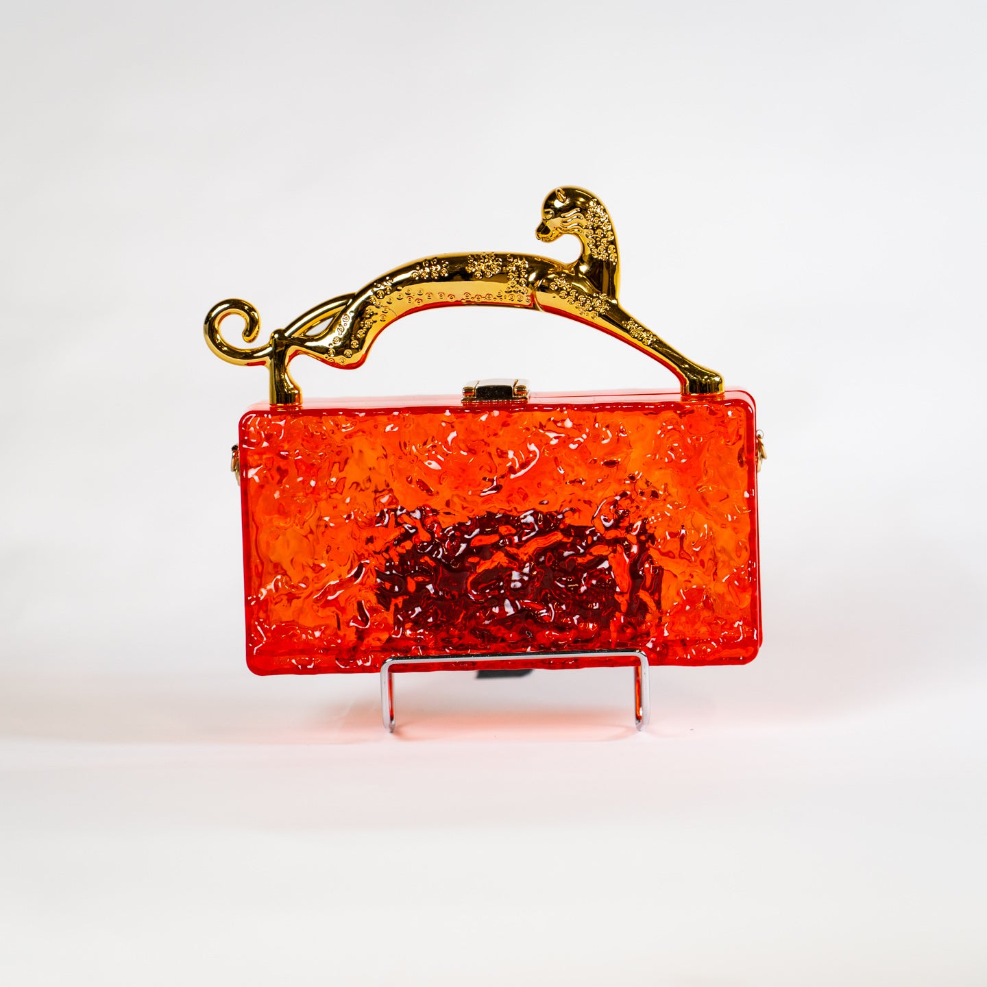 Jaguar Acrylic Handbag - Red