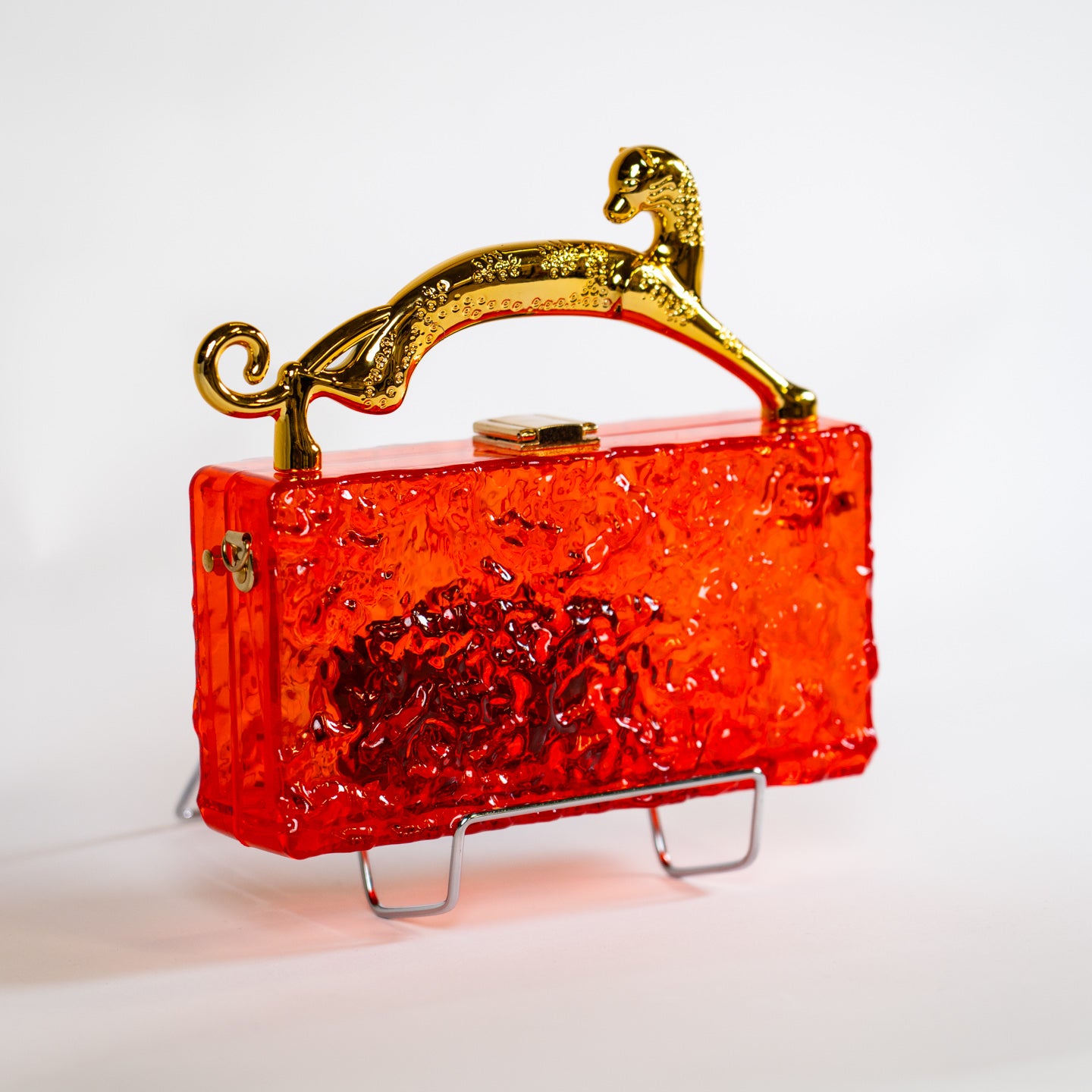 Jaguar Acrylic Handbag - Red