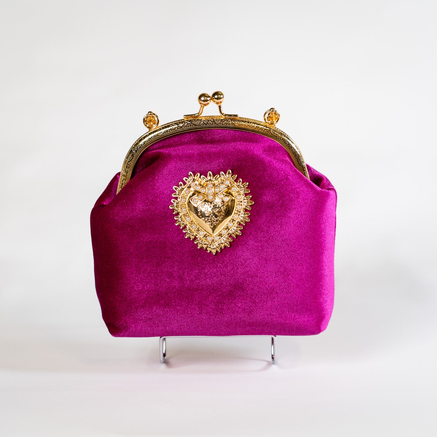 Vintage Velvet Handbag - Rose