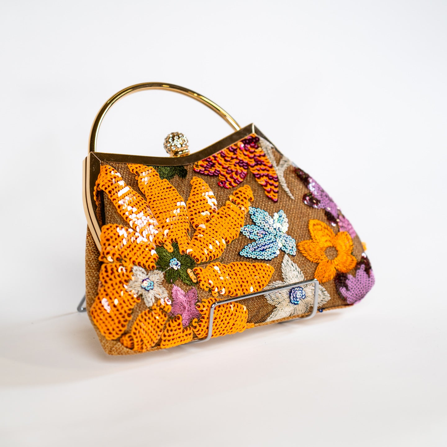 Floral Embroidery Handbag