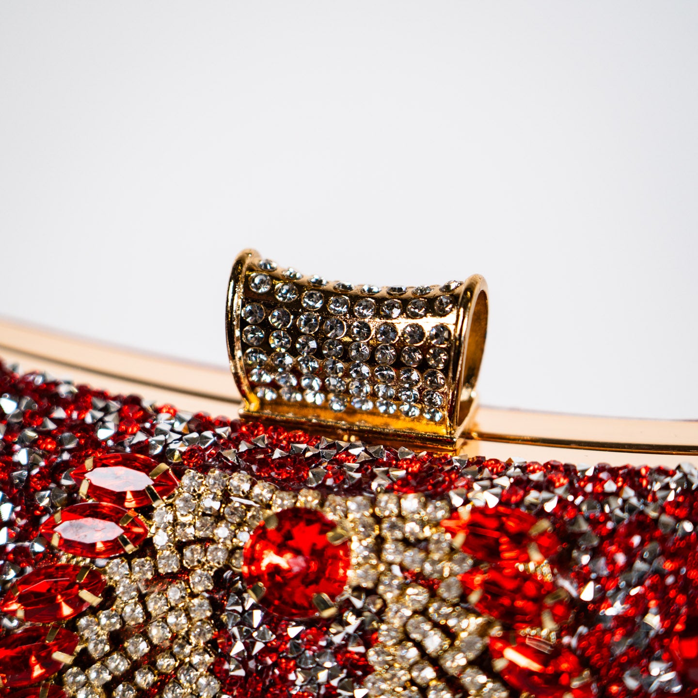 Crystal Peacock Purse - Red