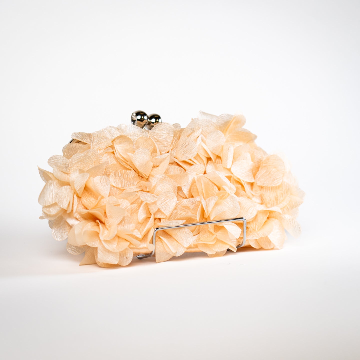 Airy Floral Handbag - Champagne