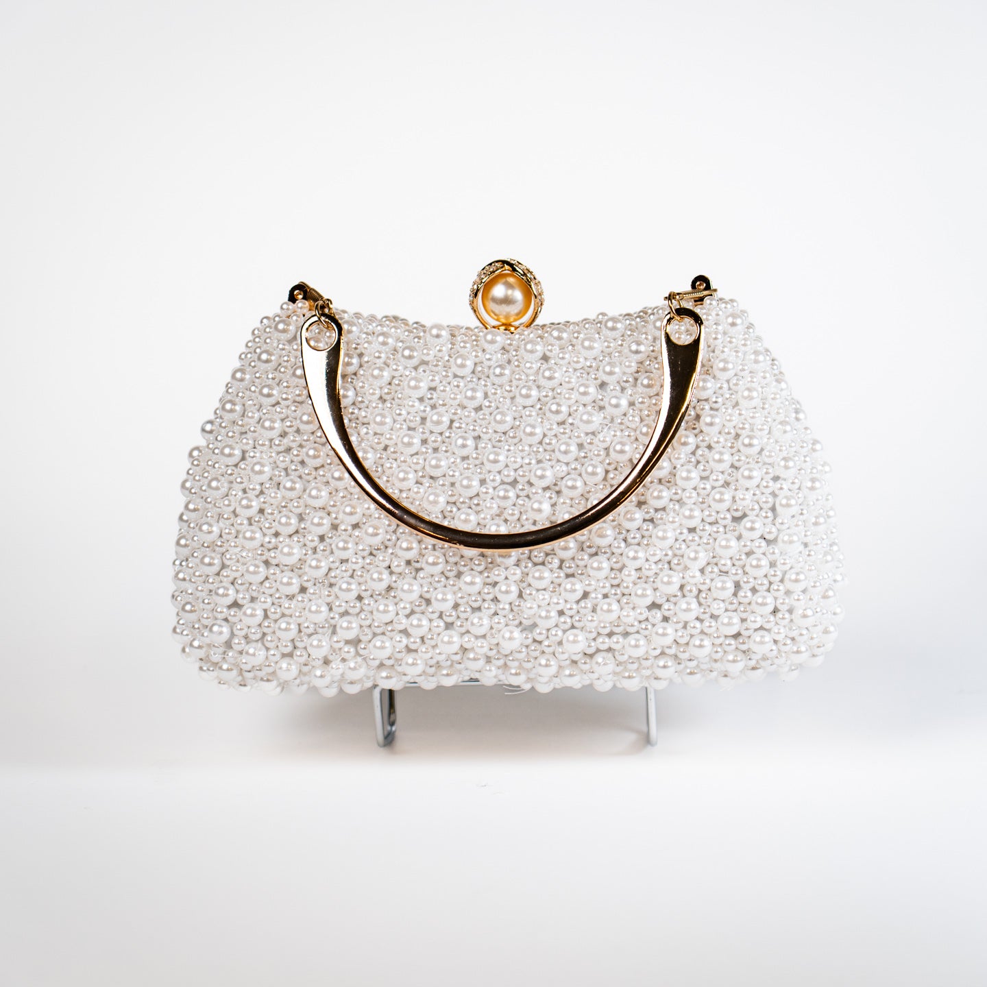 Bubbly Pearl Handbag - White
