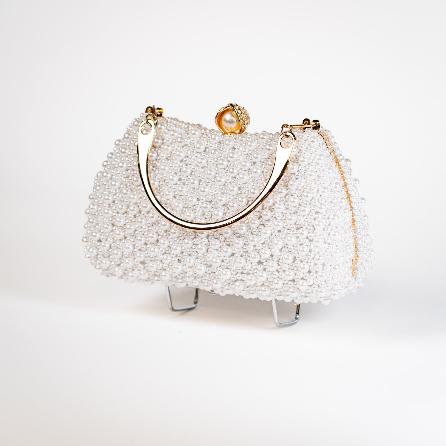 Bubbly Pearl Handbag - White