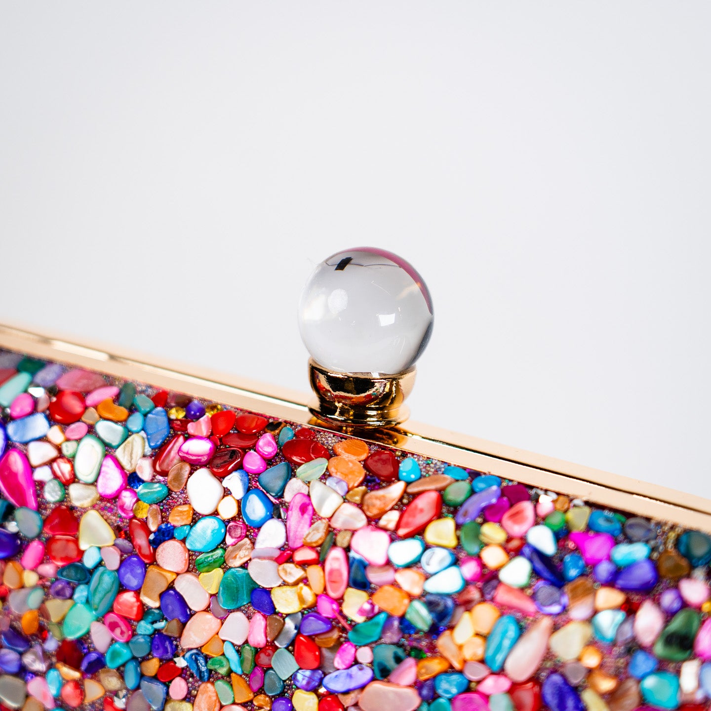 Rainbow Stone Purse