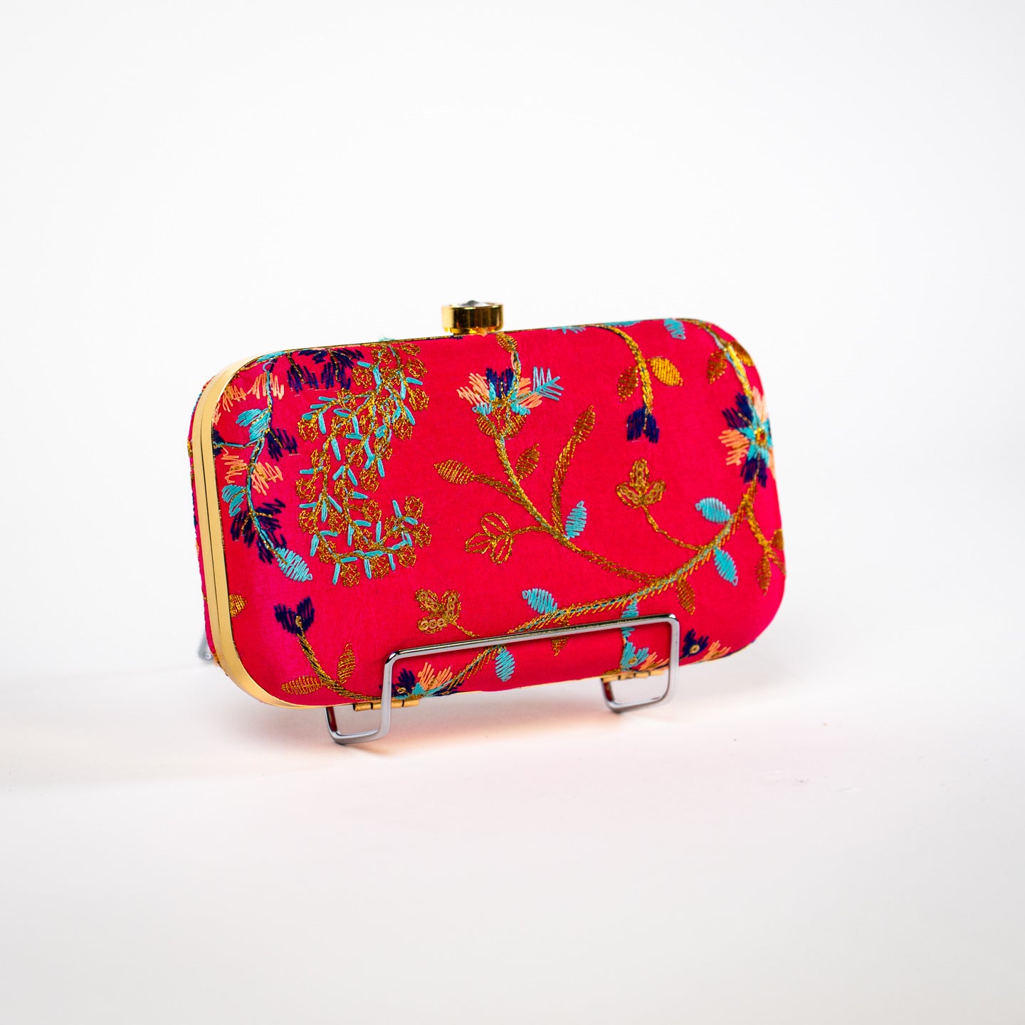 Radiant Wildflower Clutch - Fuschia
