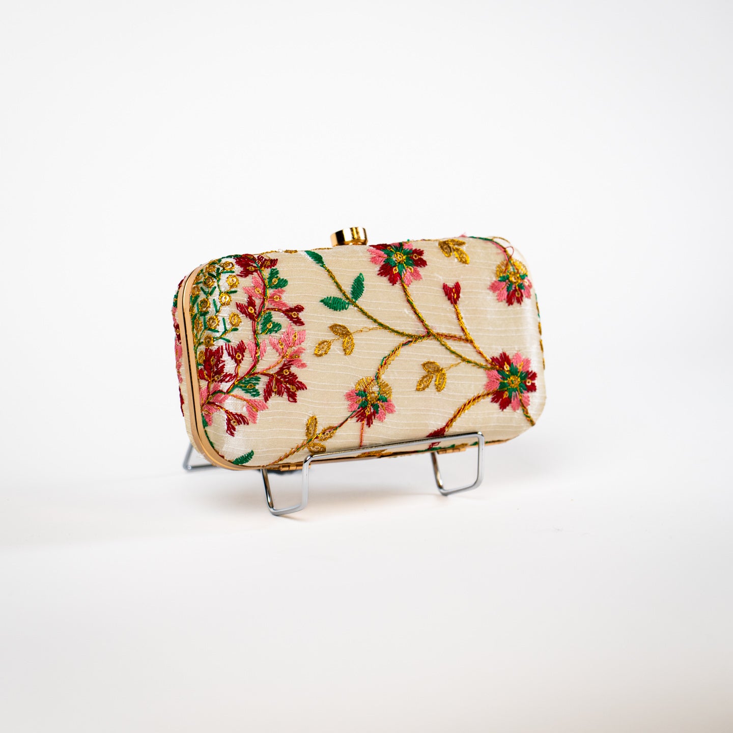 Radiant Wildflower Clutch - Ivory