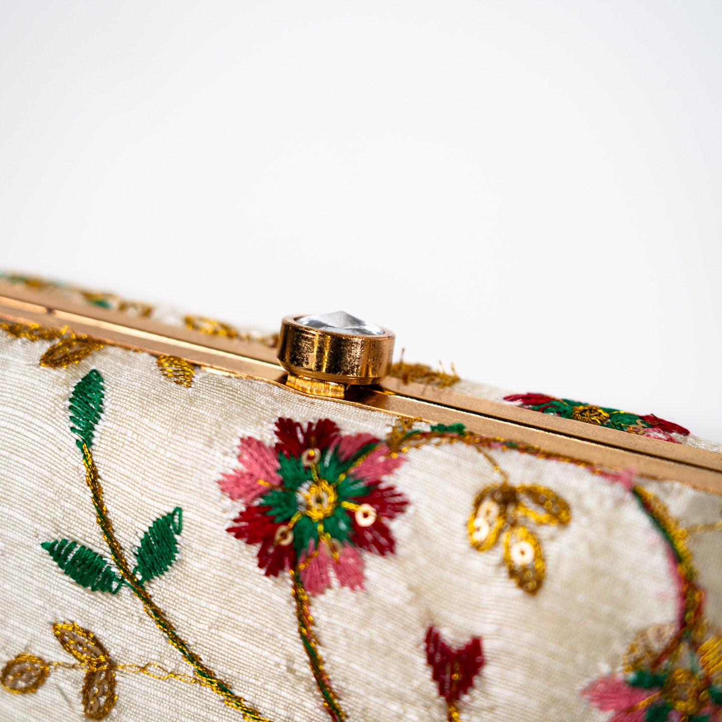 Radiant Wildflower Clutch - Ivory