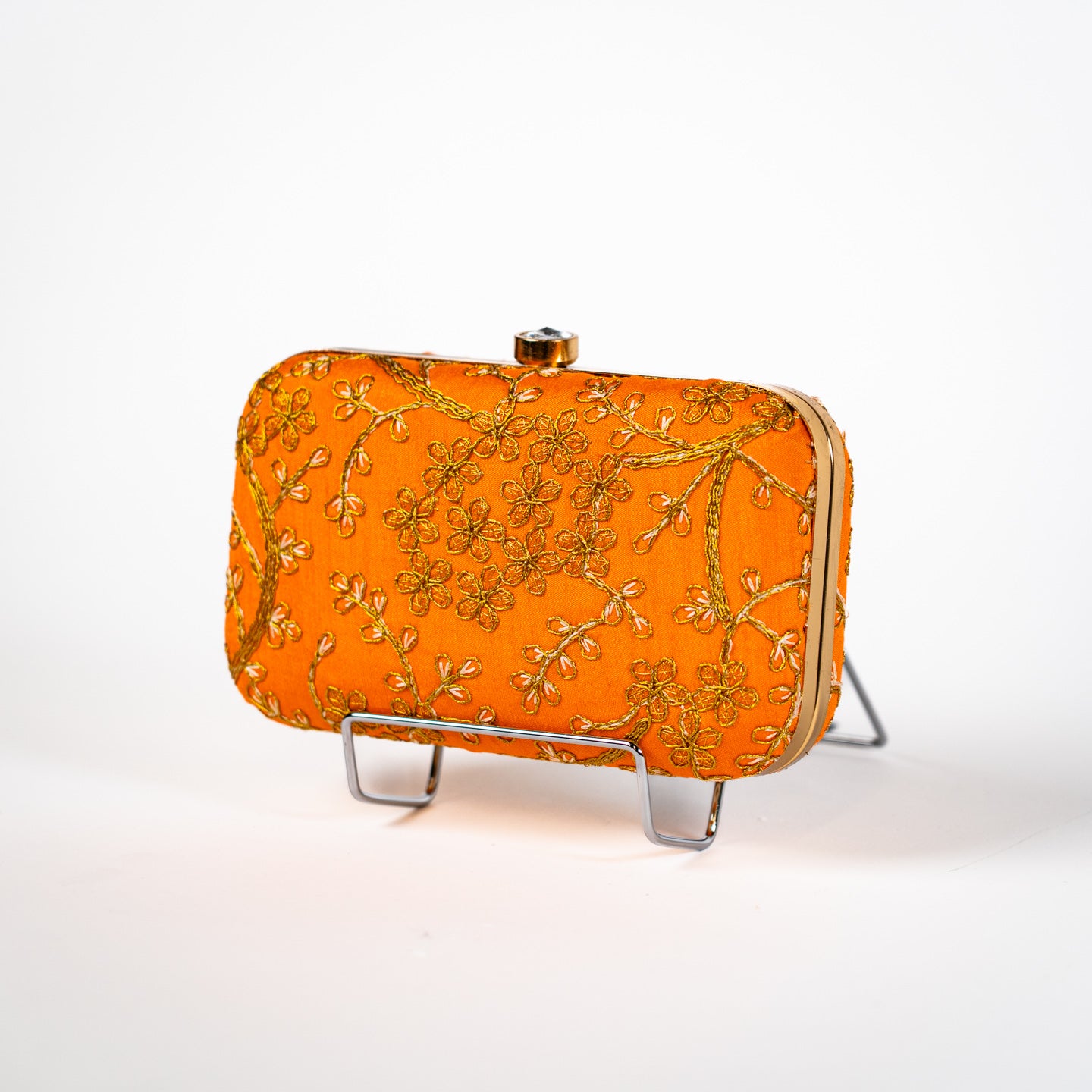Tree Blossom Clutch - Tangerine