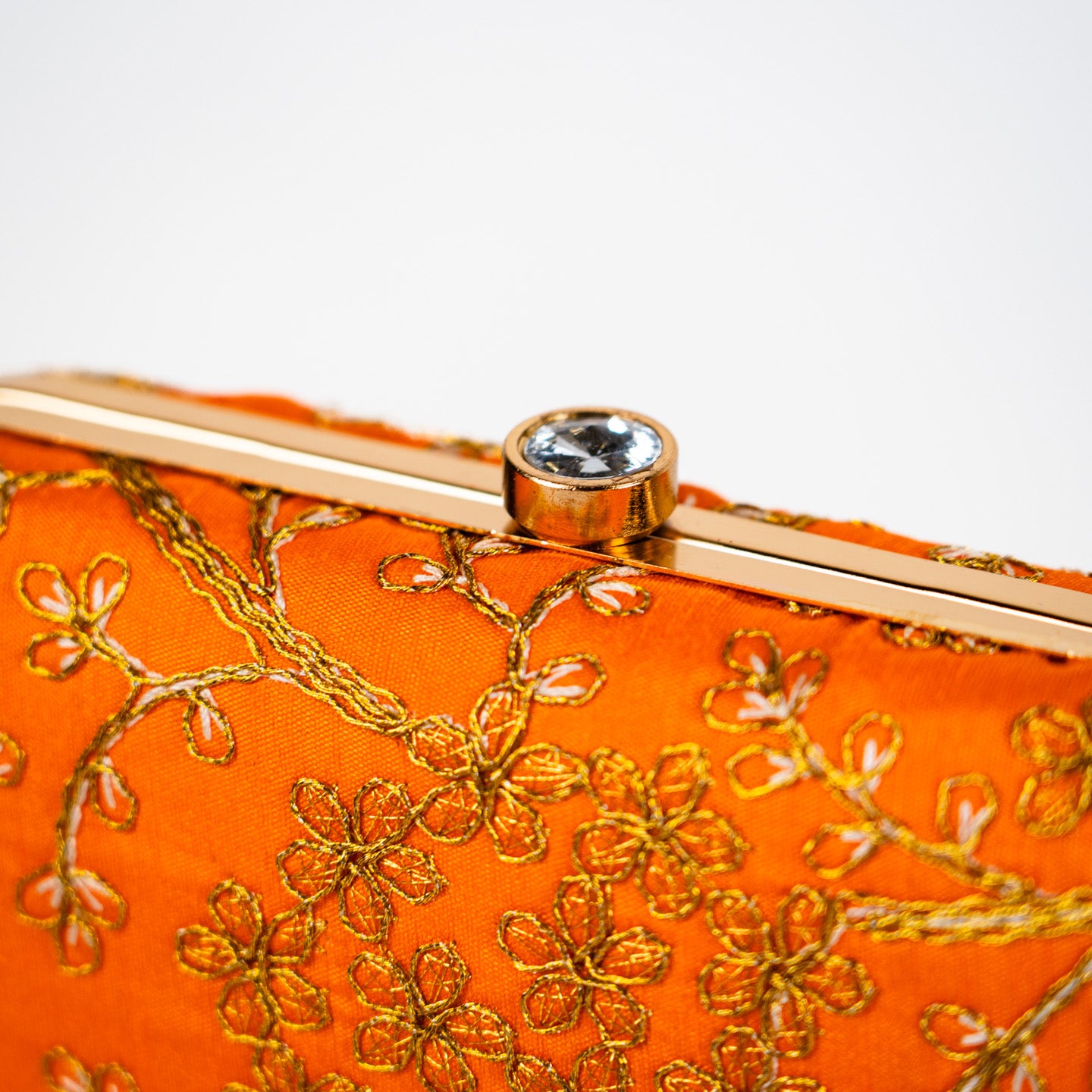 Tree Blossom Clutch - Tangerine