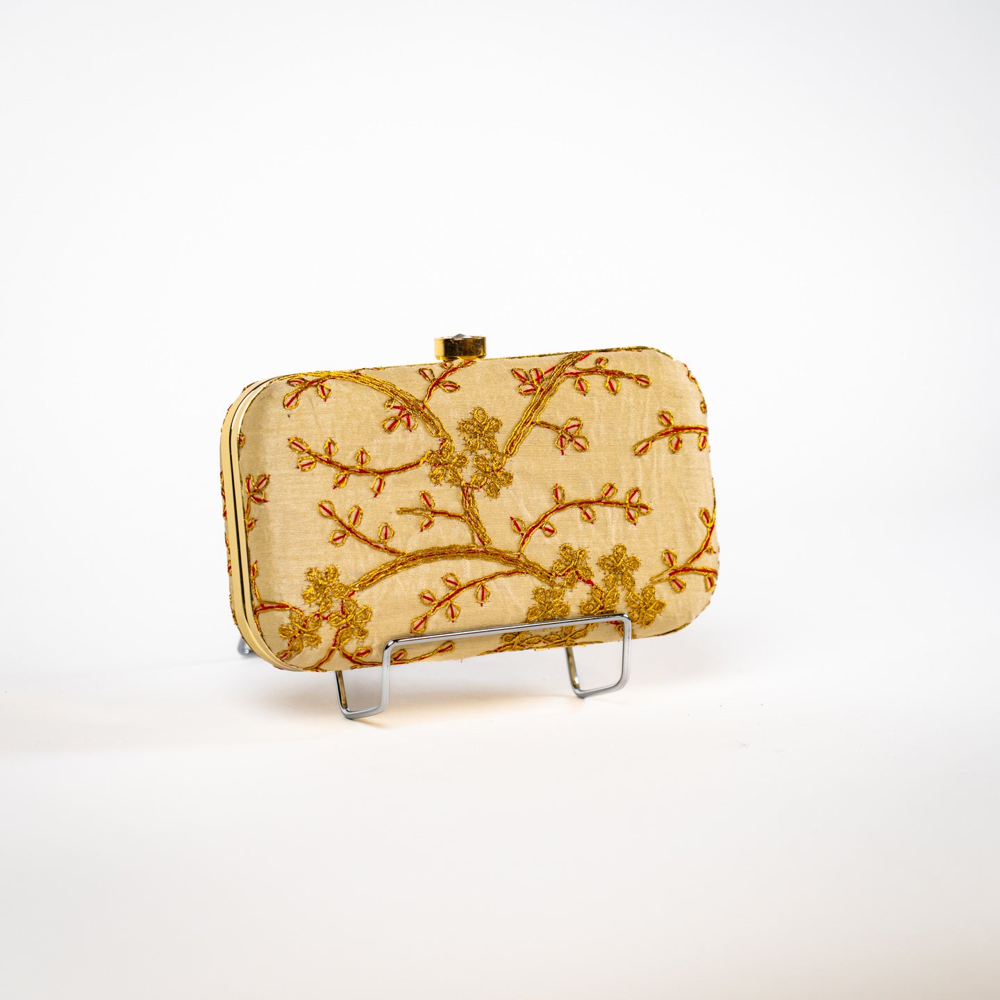 Tree Blossom Clutch - Ivory