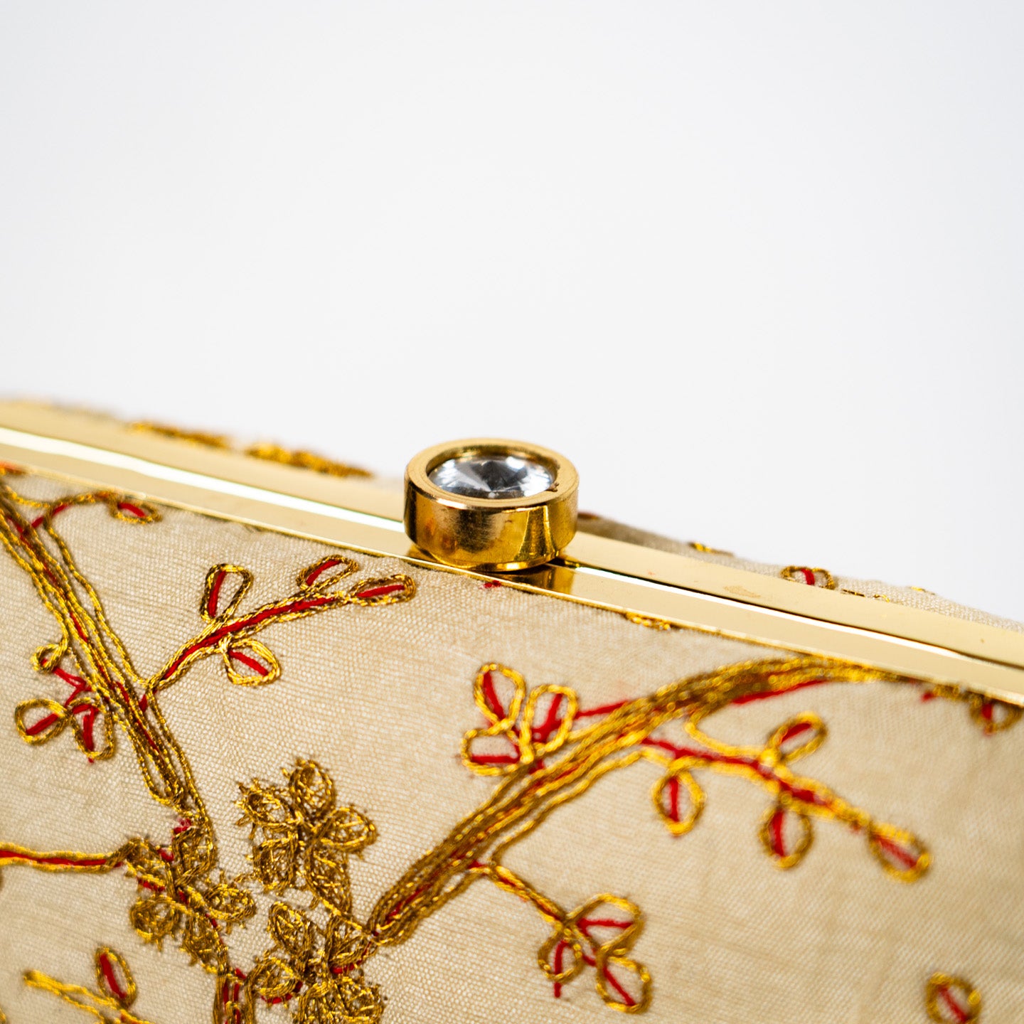 Tree Blossom Clutch - Ivory
