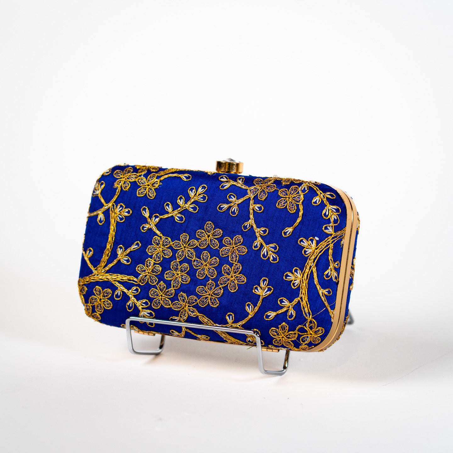 Tree Blossom Clutch - Royal Blue