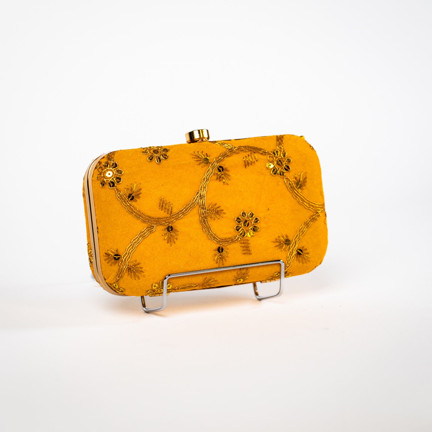 Golden Vine Clutch - Yellow