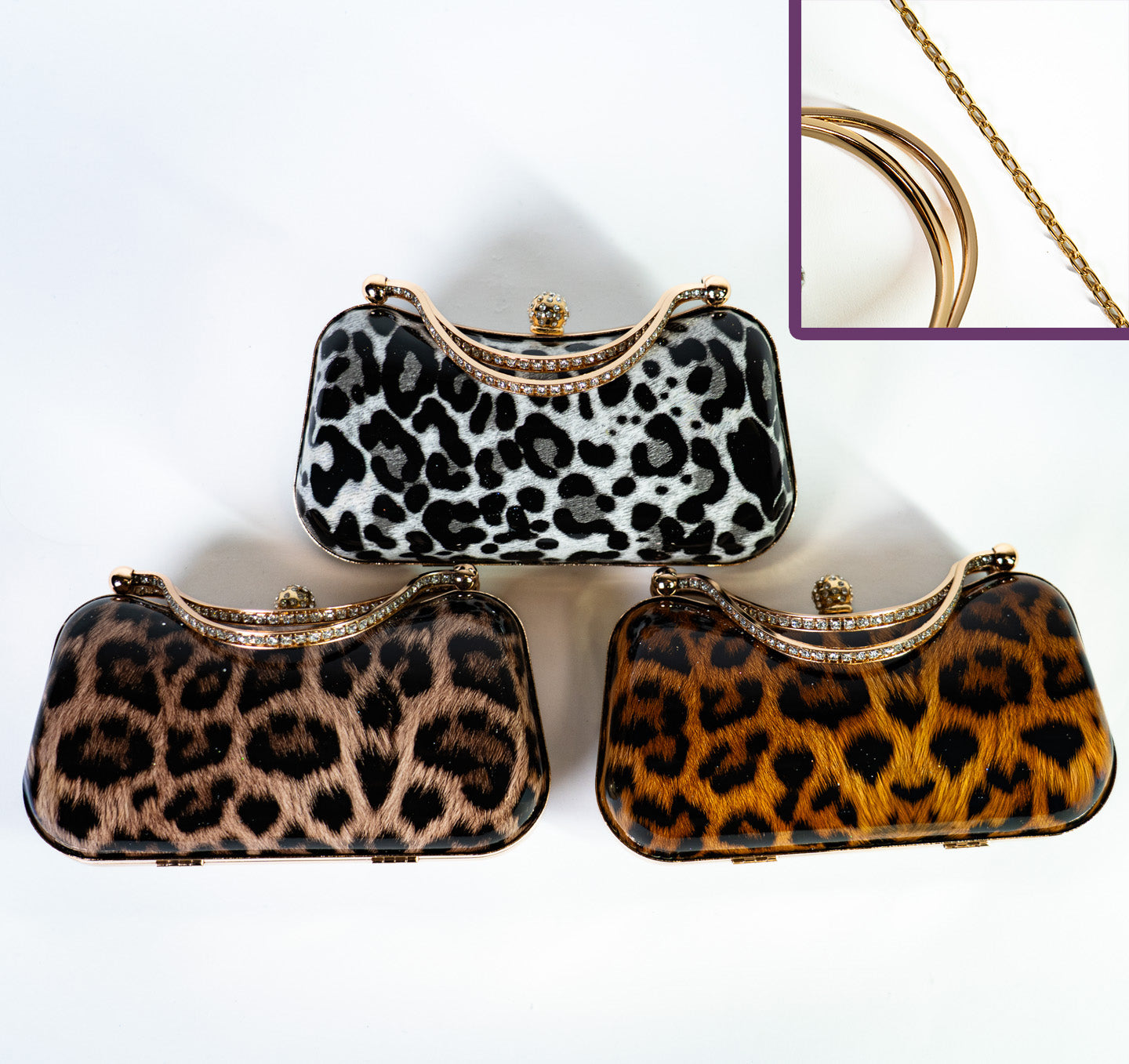 Leopard Print Hard Case - Snow Leopard