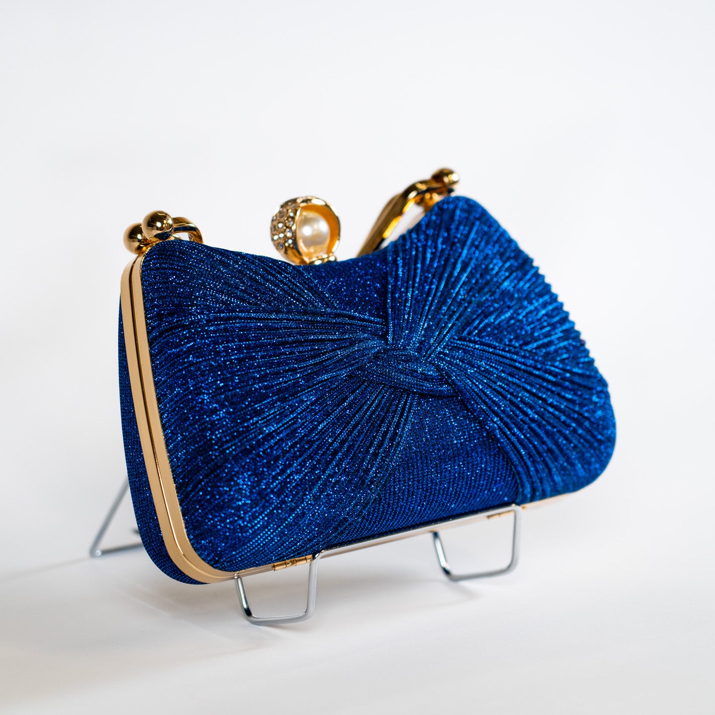 Twist Glitter Purse - Blue