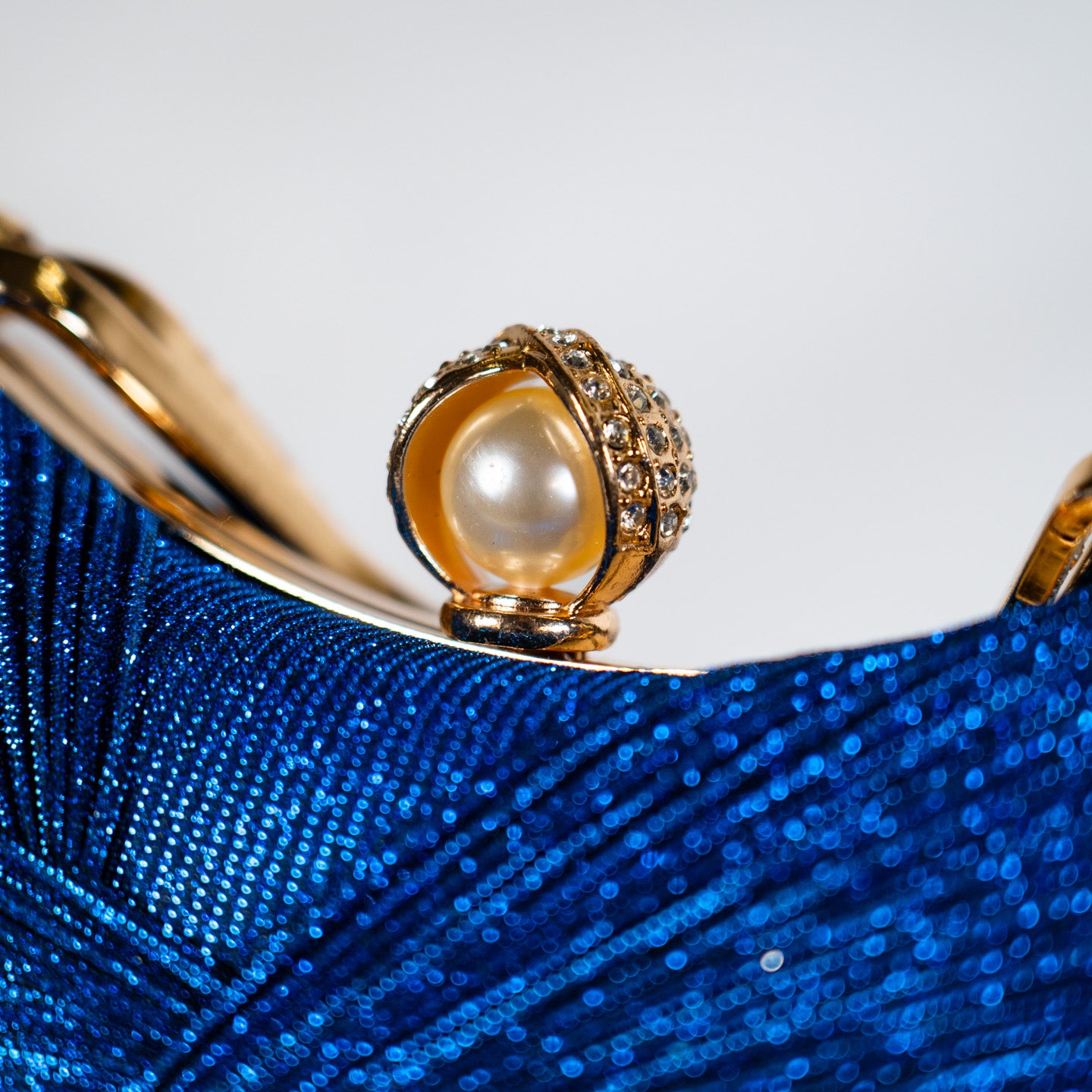 Twist Glitter Purse - Blue