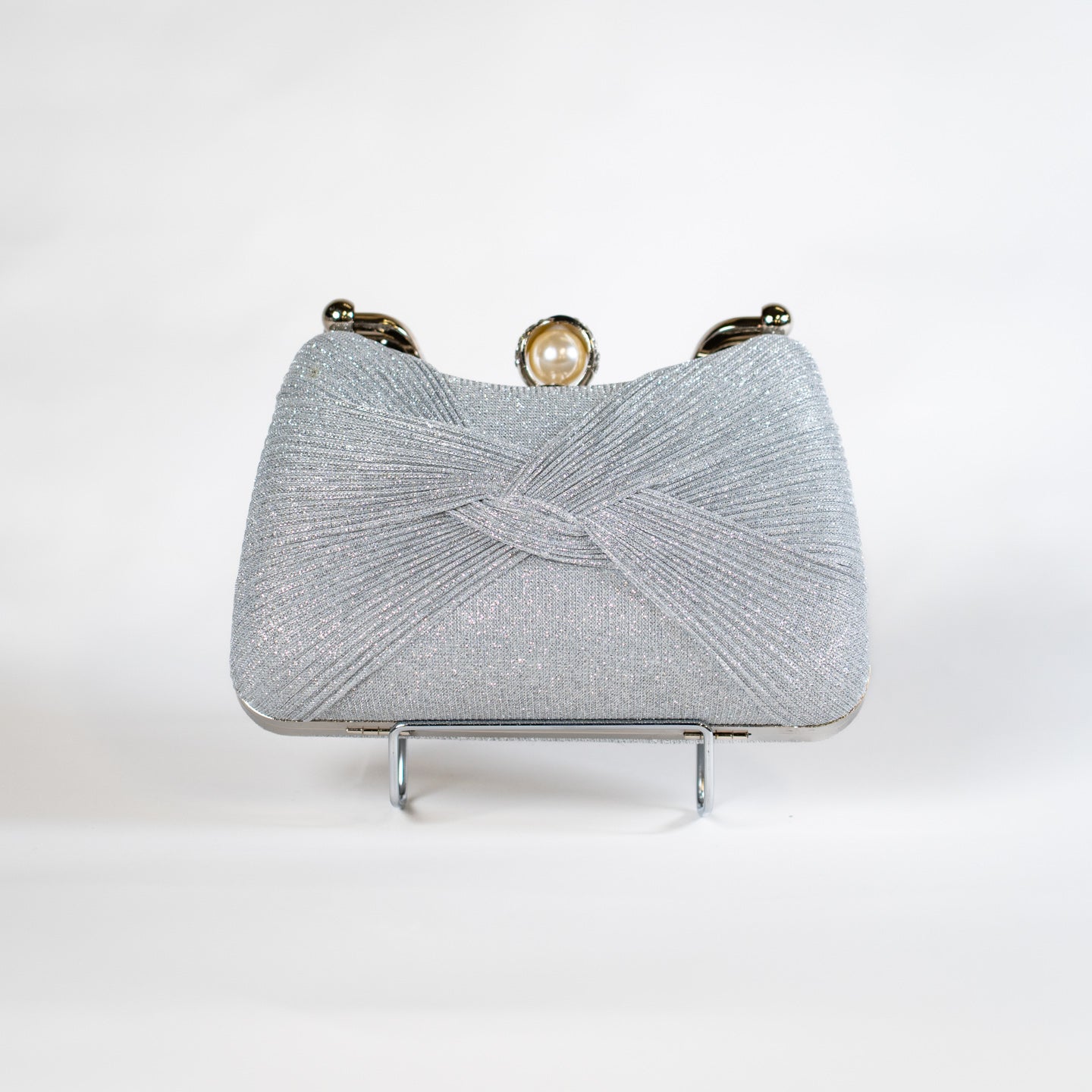 Twist Glitter Purse - Silver