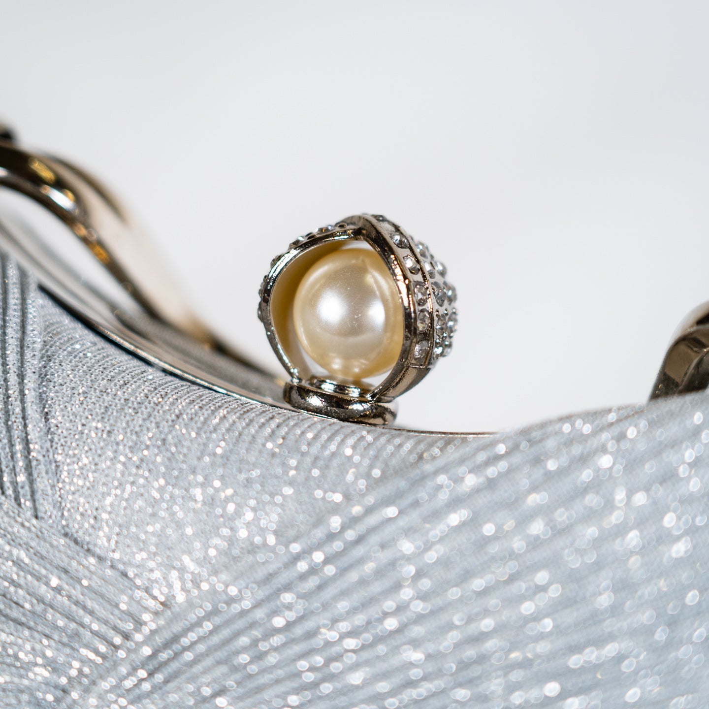 Twist Glitter Purse - Silver