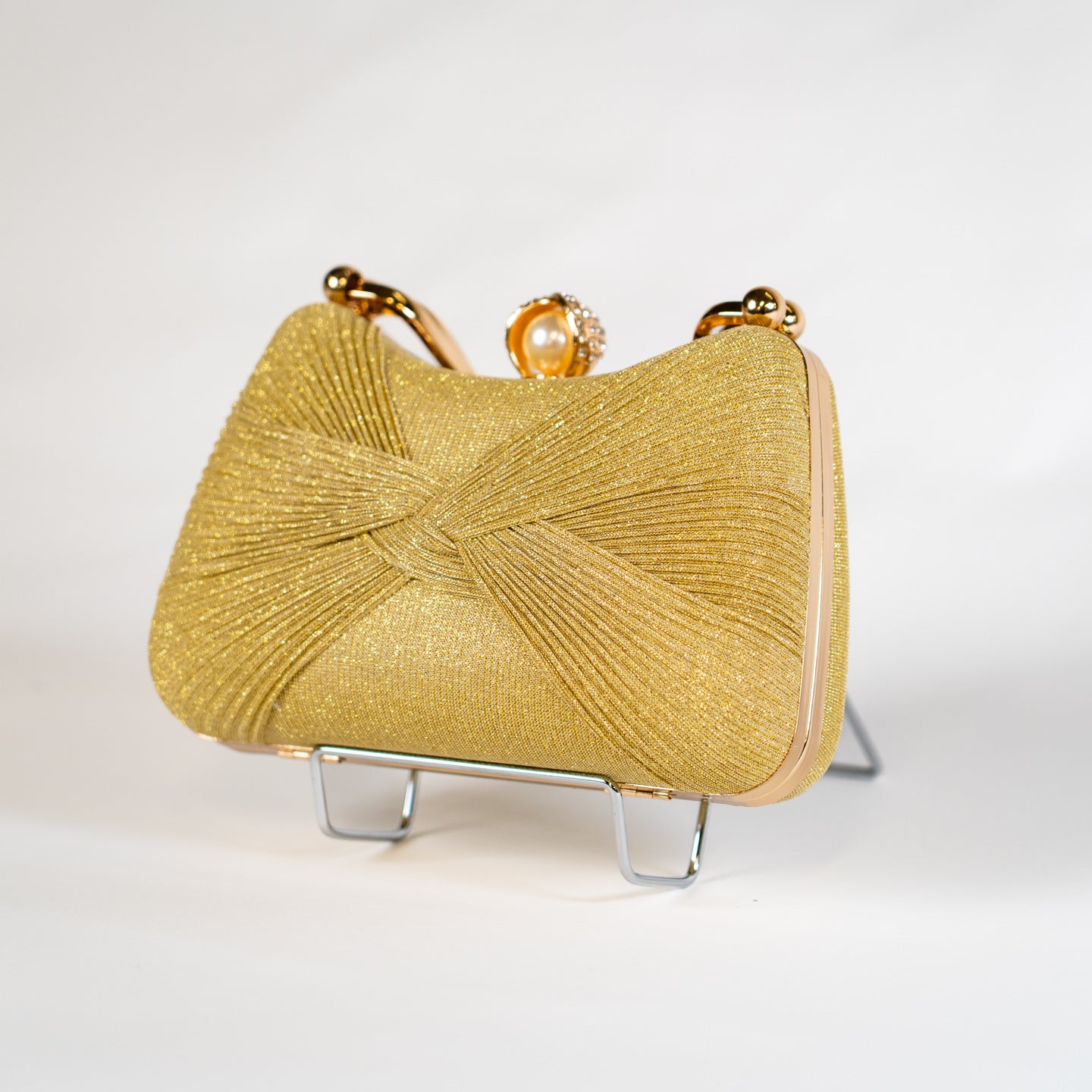 Twist Glitter Purse - Gold
