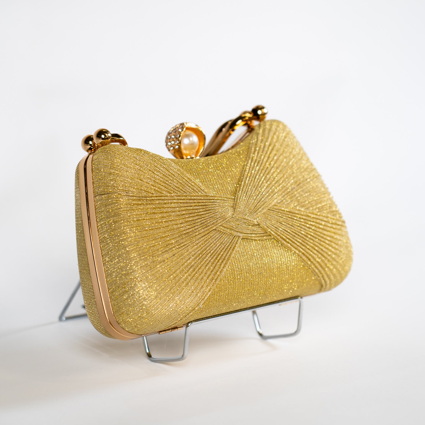 Twist Glitter Purse - Gold