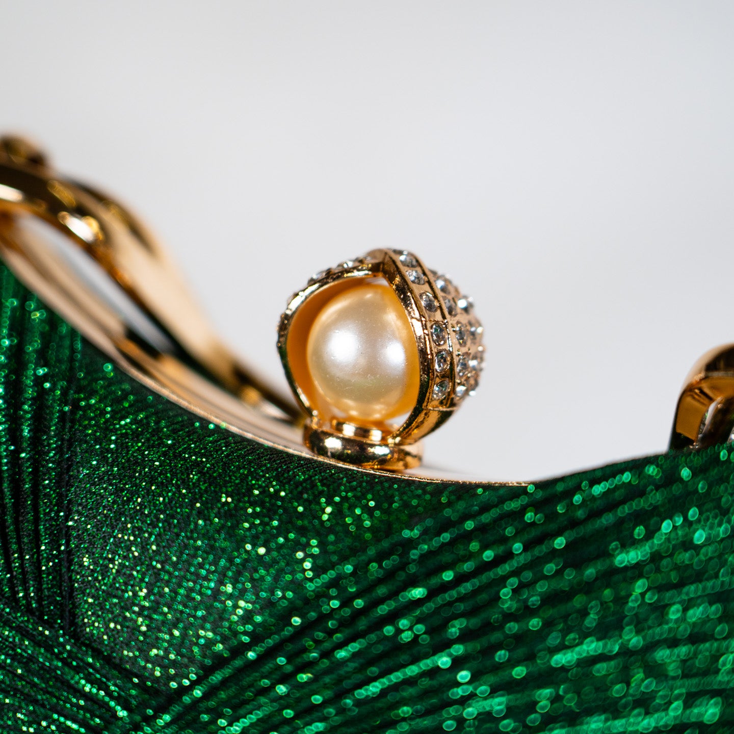 Twist Glitter Purse - Green