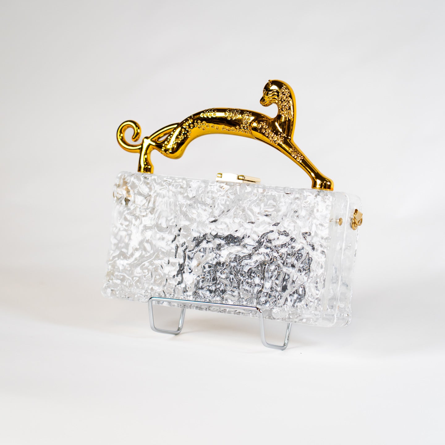 Jaguar Acrylic Handbag - Clear