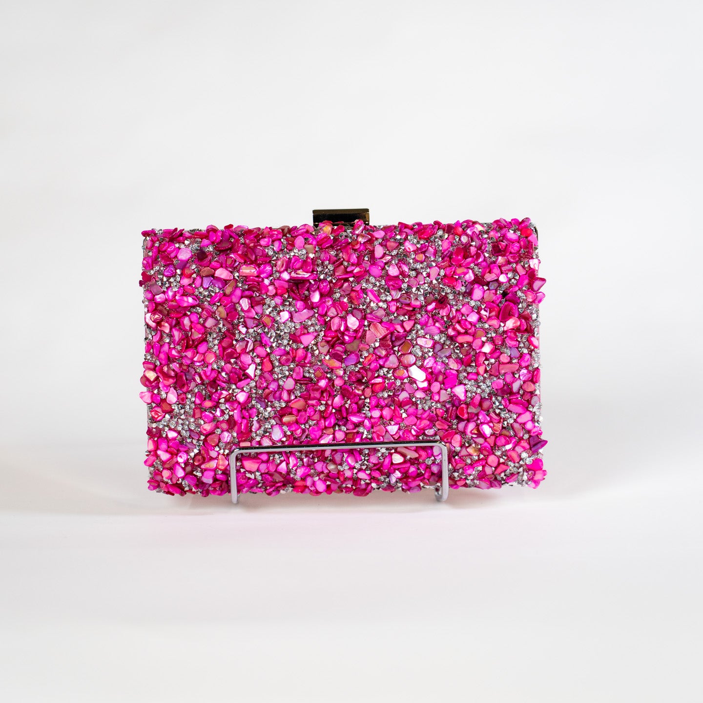 Mosaic Stone Handbag - Rose