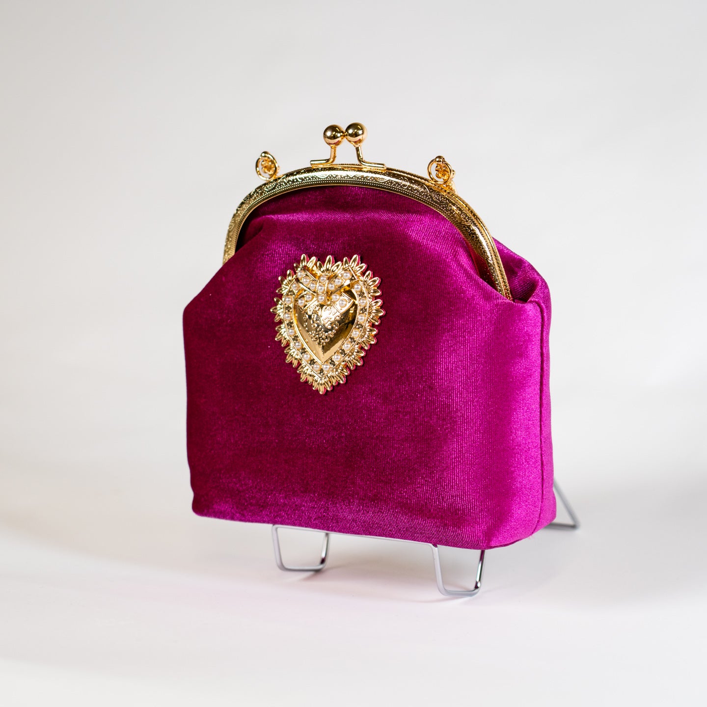 Vintage Velvet Handbag  - Rose