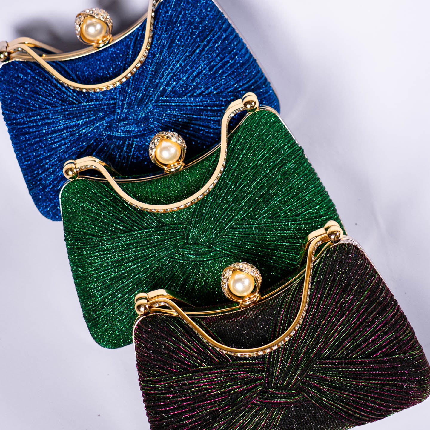 Twist Glitter Purse - Irridescent Purple