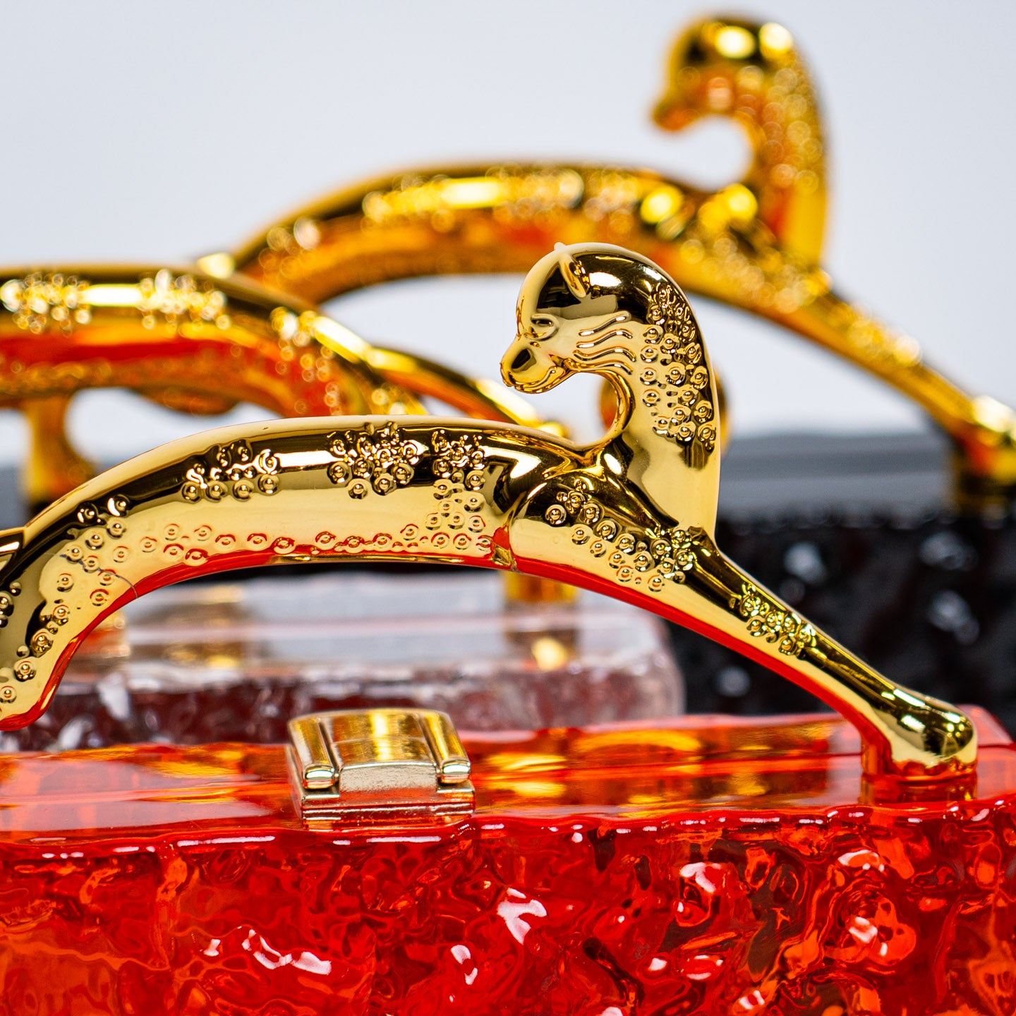 Jaguar Acrylic Handbag - Red