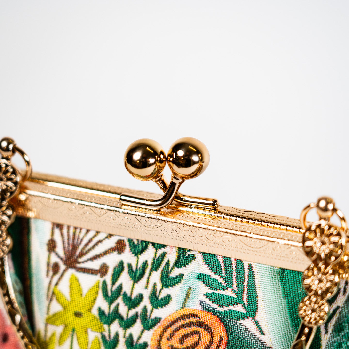 Lovely Daisy Kiss Lock Handbag - Orange
