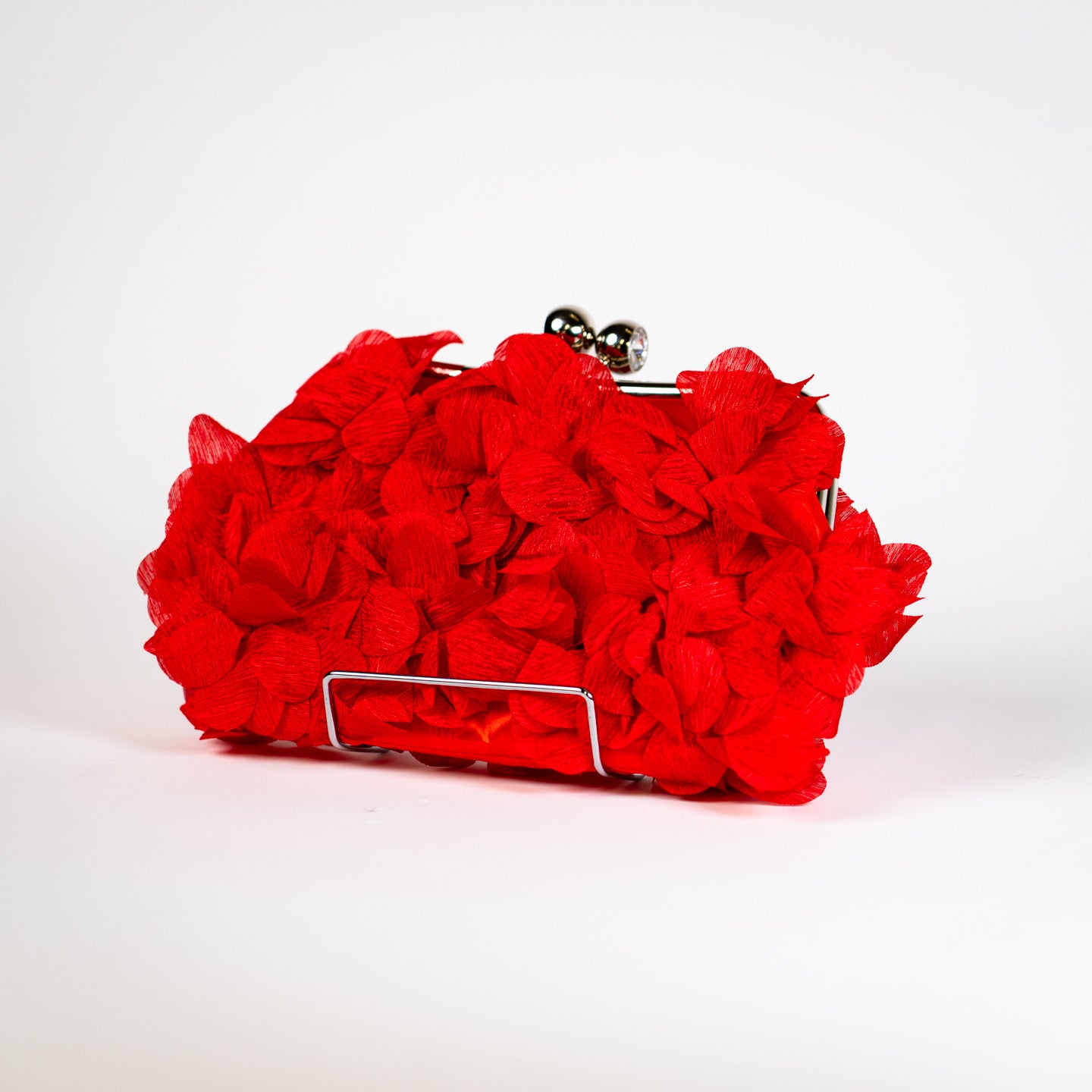 Airy Floral Handbag - Red