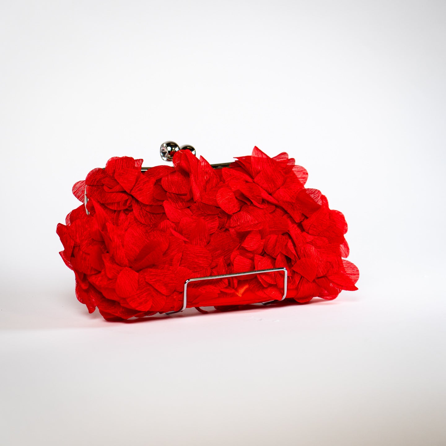 Airy Floral Handbag - Red