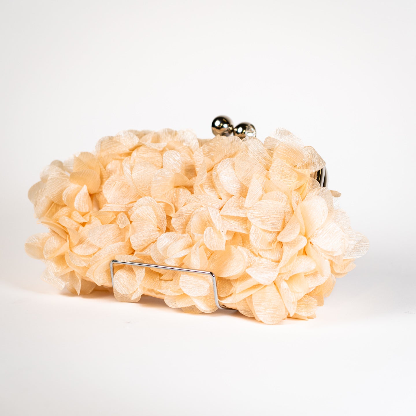 Airy Floral Handbag - Champagne