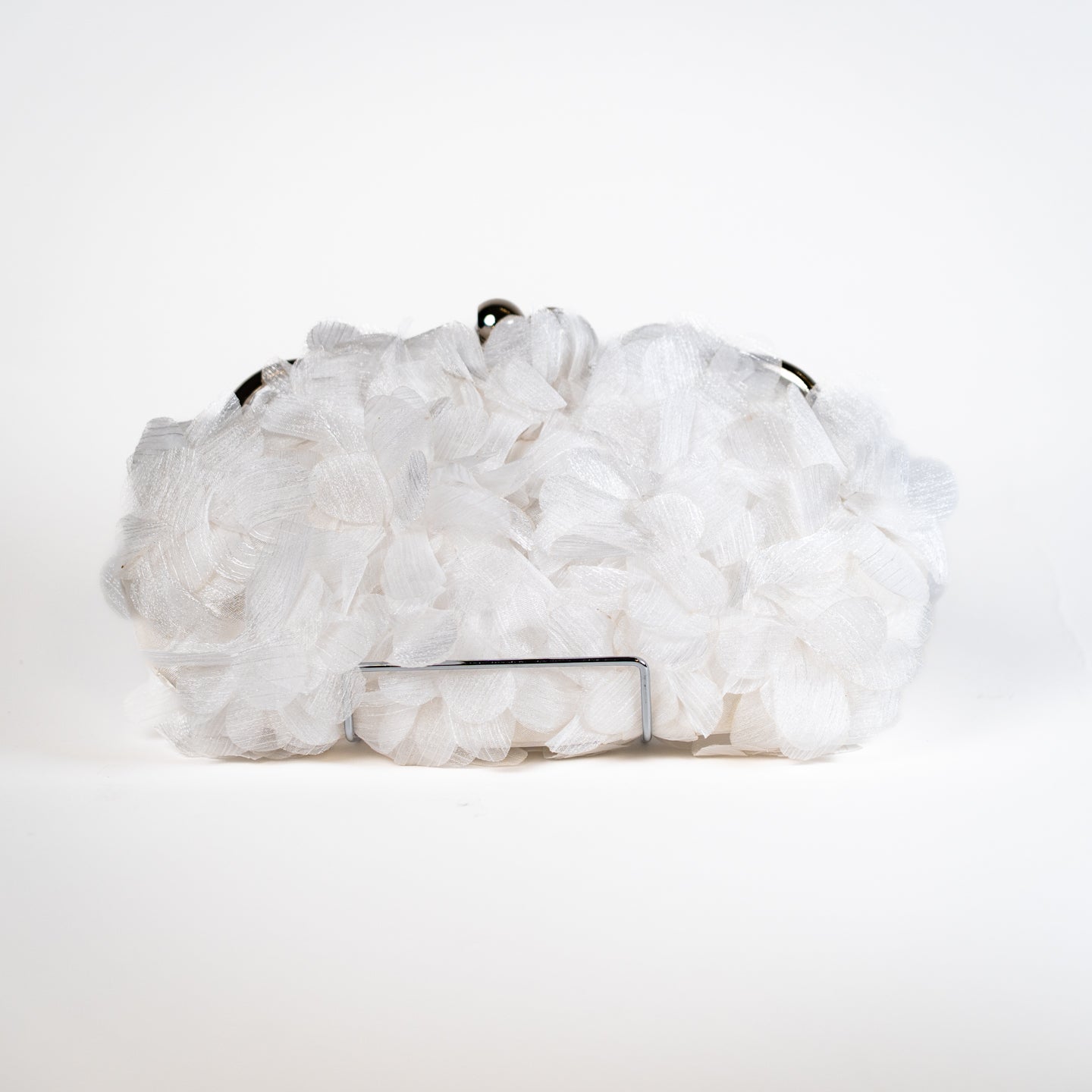 Airy Floral Handbag - White