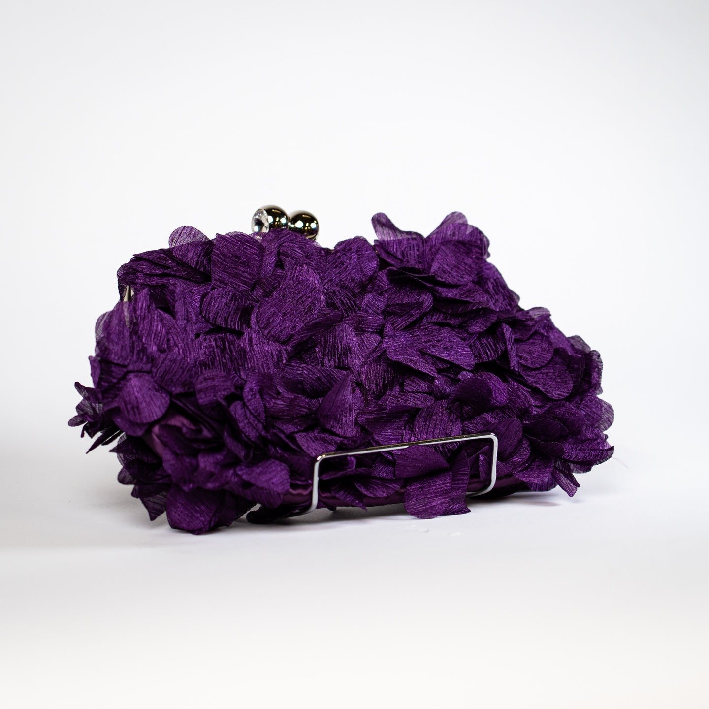 Airy Floral Handbag - Purple