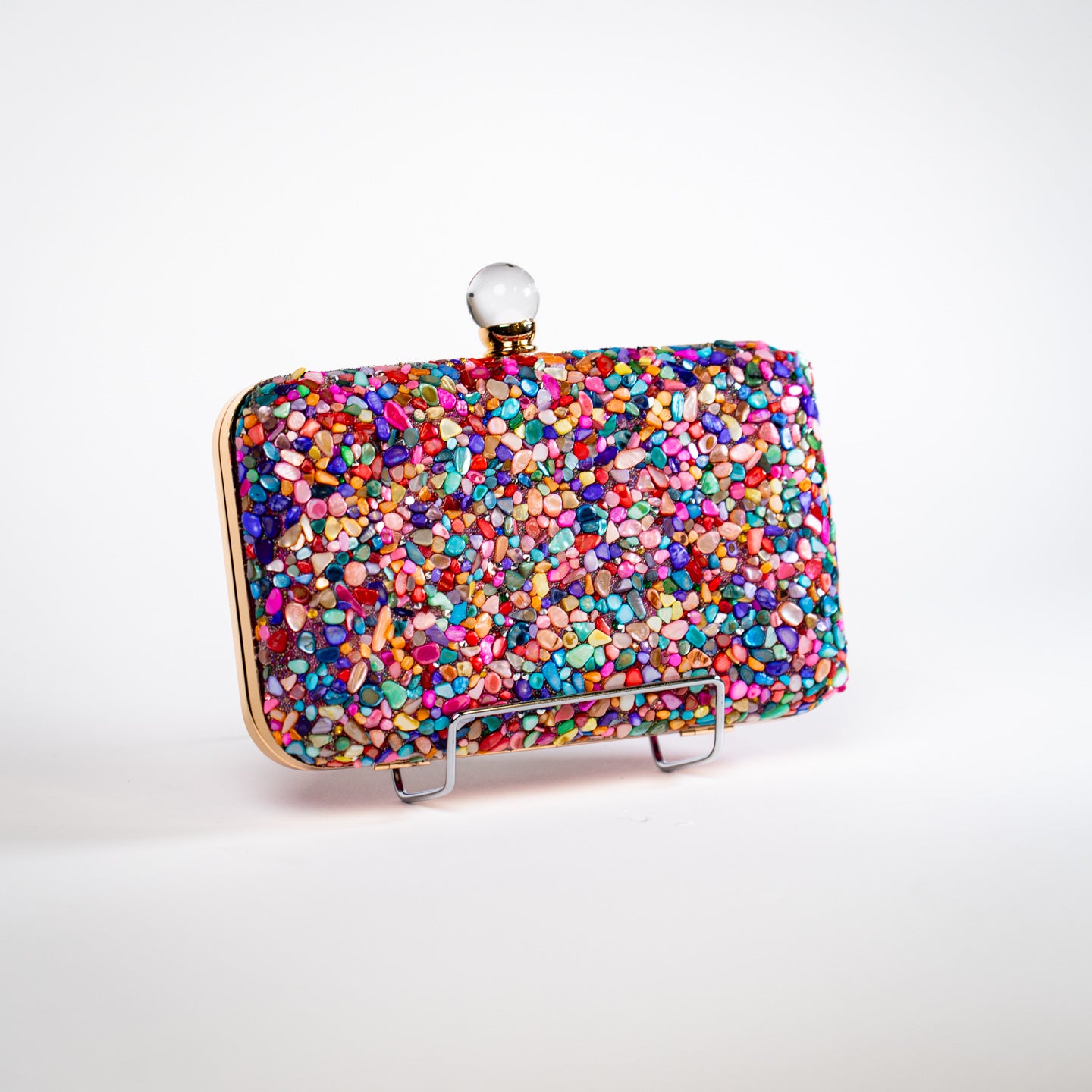 Rainbow Stone Purse