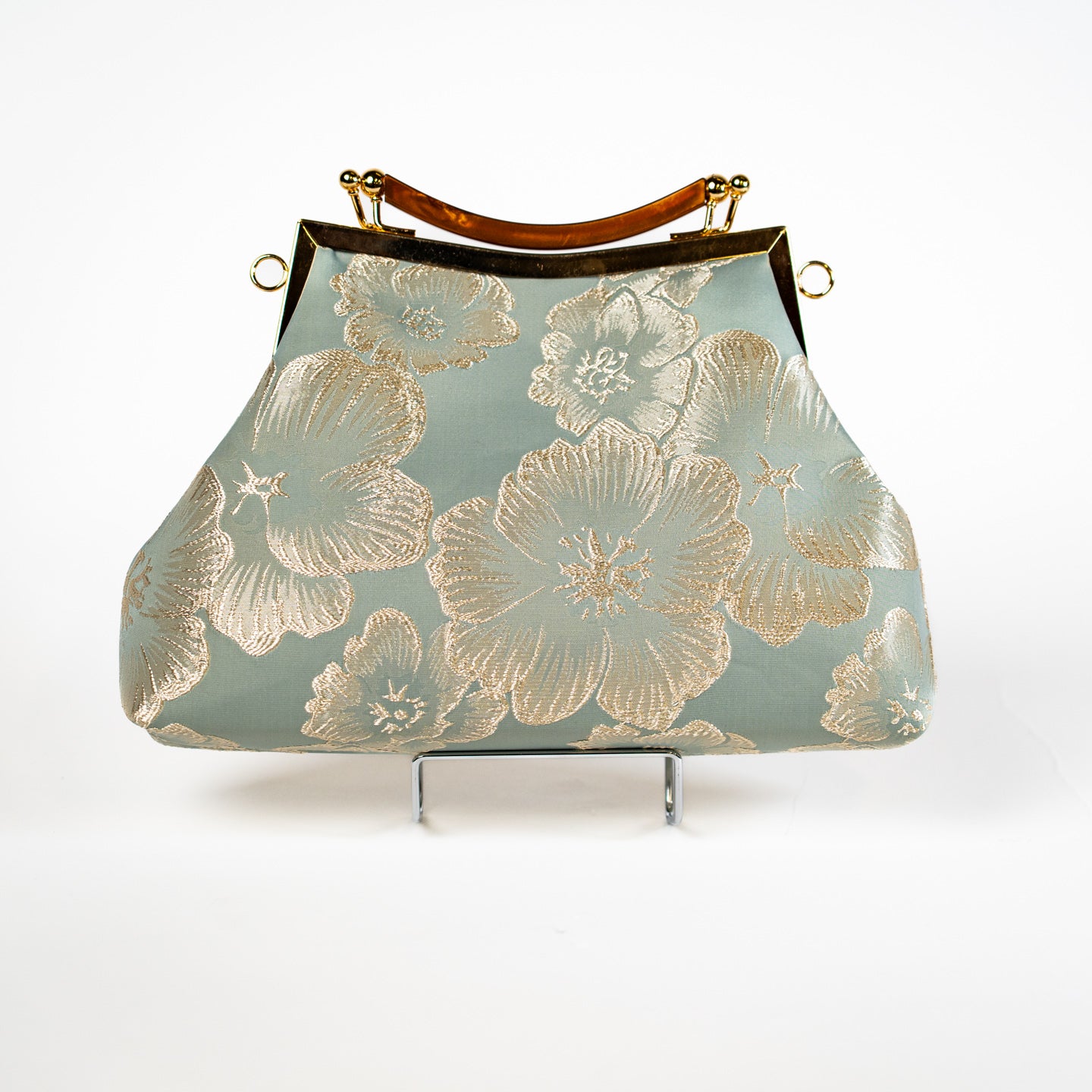 Satin Bloom Handbag - Seafoam Green