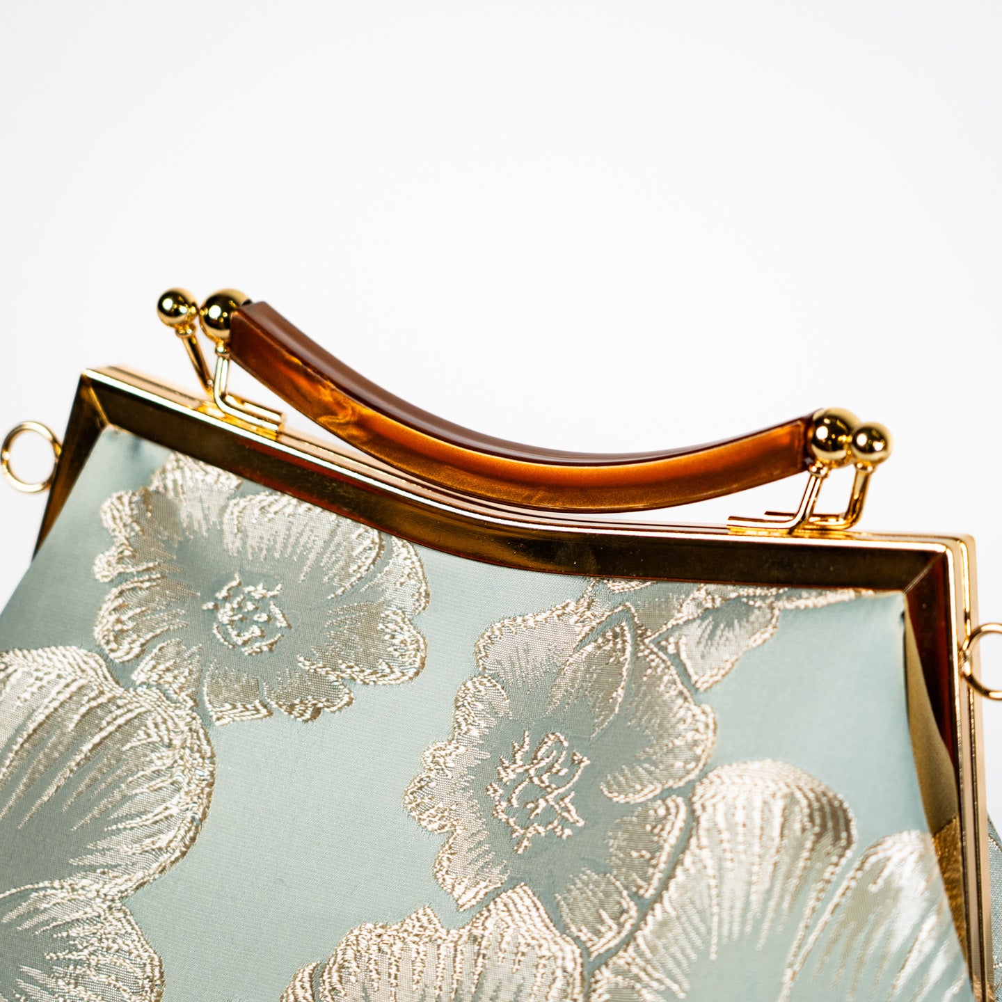 Satin Bloom Handbag - Seafoam Green