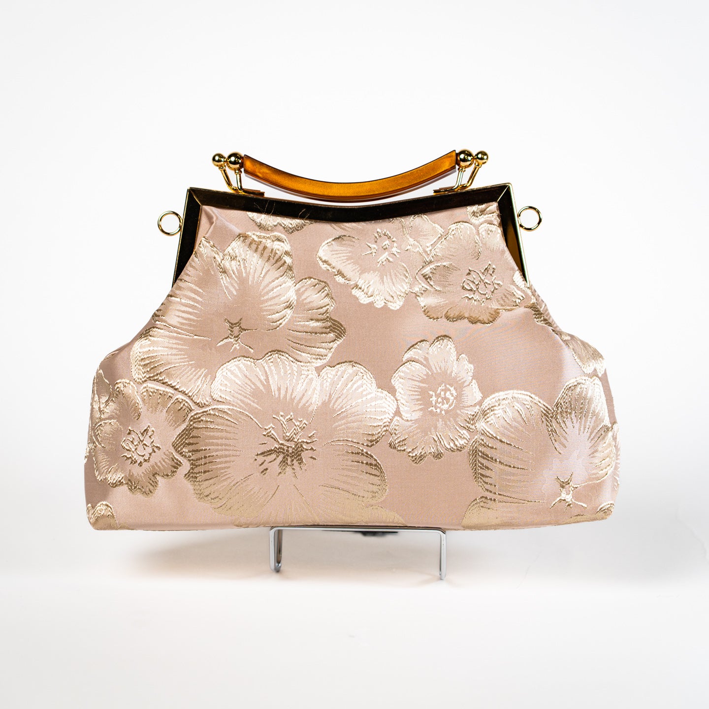 Satin Bloom Handbag - Pink
