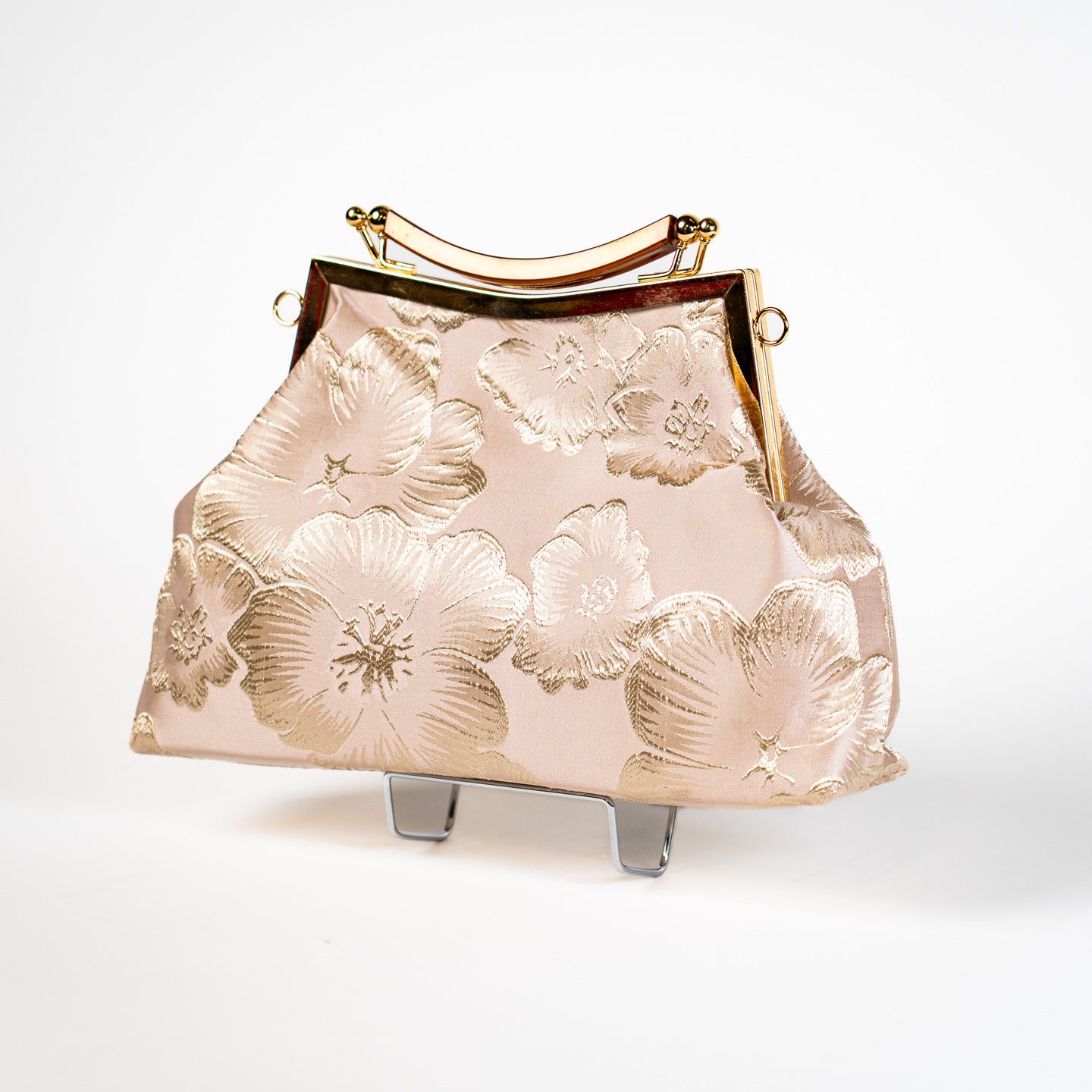 Satin Bloom Handbag - Pink