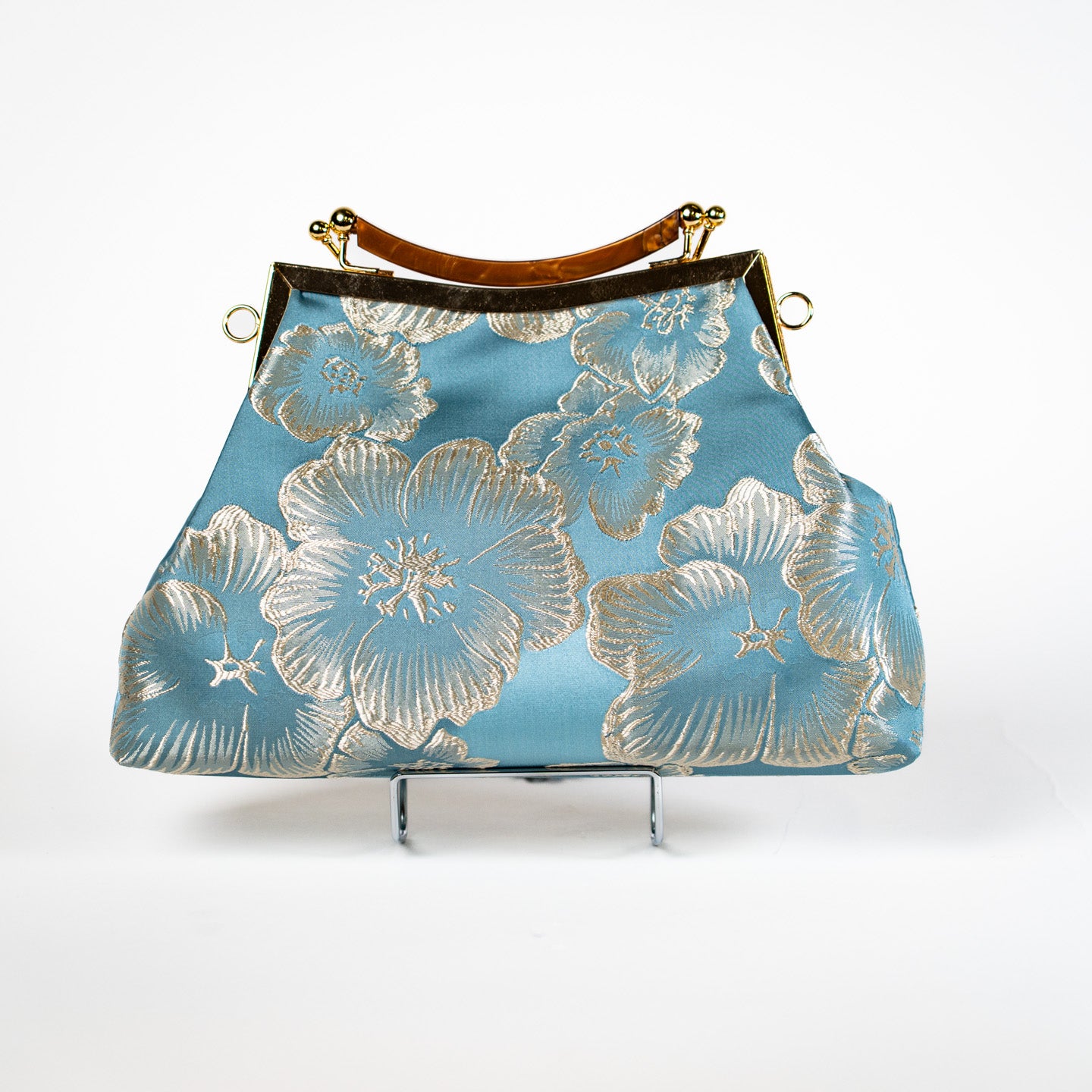 Satin Bloom Handbag - Dreamy Blue