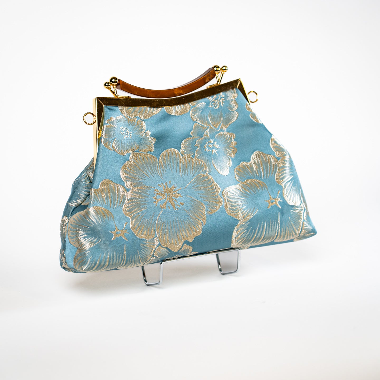 Satin Bloom Handbag - Dreamy Blue